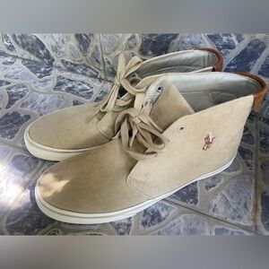 Polo by Ralph Lauren Beige Canvas Chukka Boots